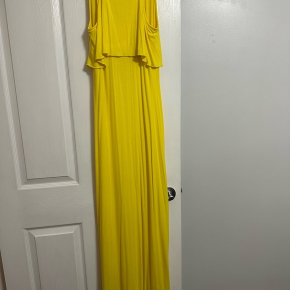Bebe Yellow Maxi Dress - Picture 3 of 5